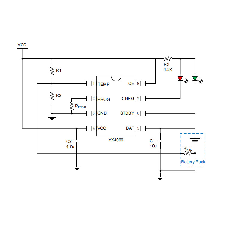 深圳单节锂离子电池充电管理芯片 YX4066  带OVP保护功能 防电池反接 