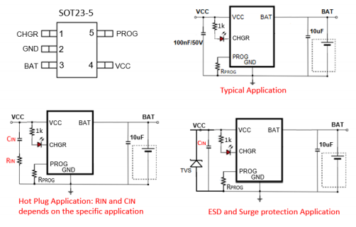 SA4354 36V 集成 OVP 保护 600mA 锂电池线性深圳充电芯片