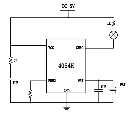4054H 具有电源 OVP 功能的 500mA 深圳单节锂离子电池线性充电器
