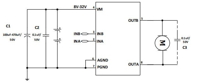 MX500HC深圳直流风扇摇头电机驱动芯片，32V 0.5A持续电流 直流马达驱动电路