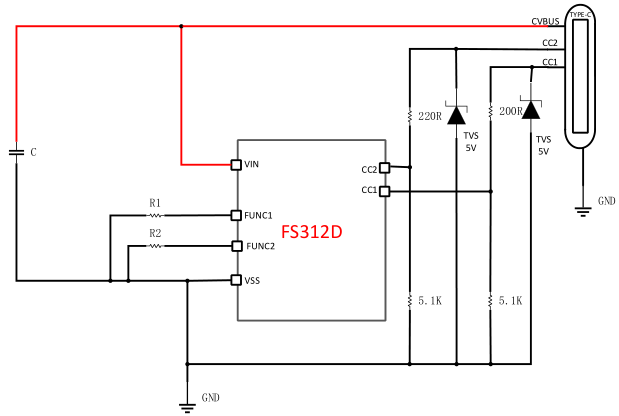 USB Type-C PD3.2快充协议智能触发芯片 深圳FS312D