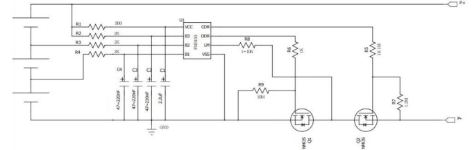 FM3450C 深圳3节串联用锂电池保护IC