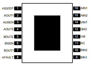 带电流控制的深圳双通道H桥电机驱动器 LTK8833C 输入电压13V，每个H桥RMS电流1.3A，峰值2.0A