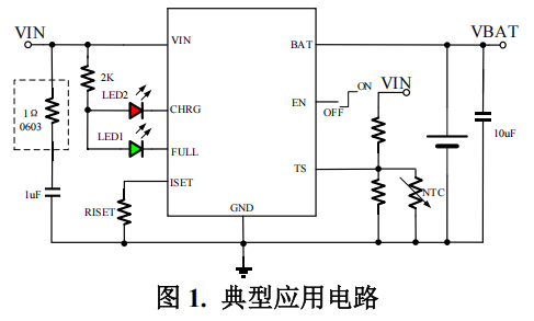 1A深圳单节线性锂离子电池充电器 YX4086H